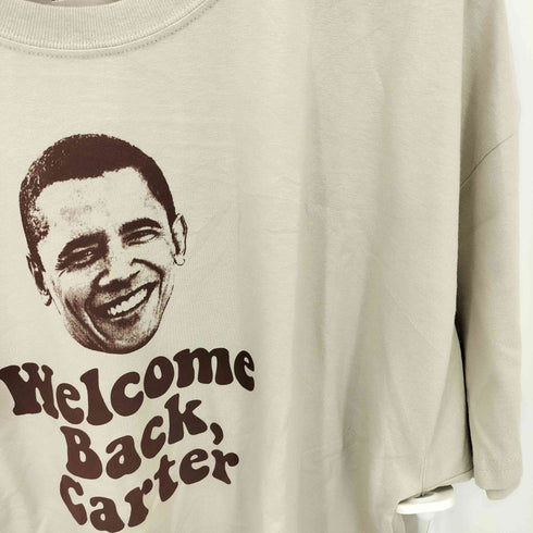 ヘインズ Hanes Welcome Bacl Carter フォトプリントクルーネック 半袖Tシャツ カットソー メンズ  XL